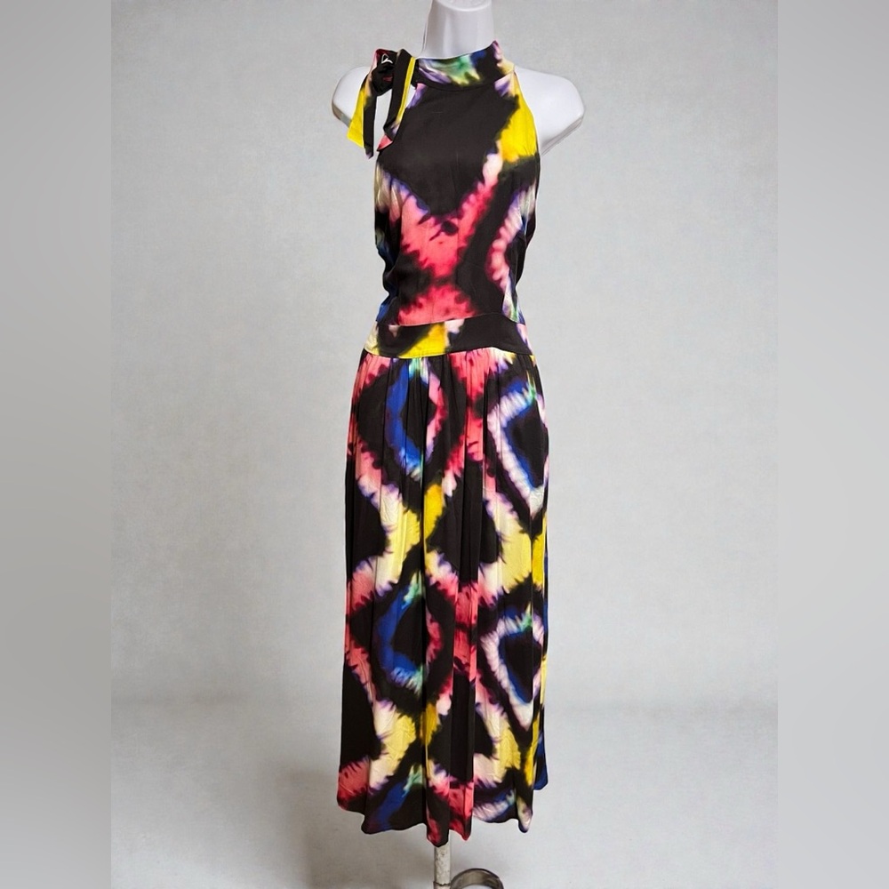 Busayo x RTR- Multicolor Geometric Pattern Women's Dress Size 8 - Picture 6 of 10